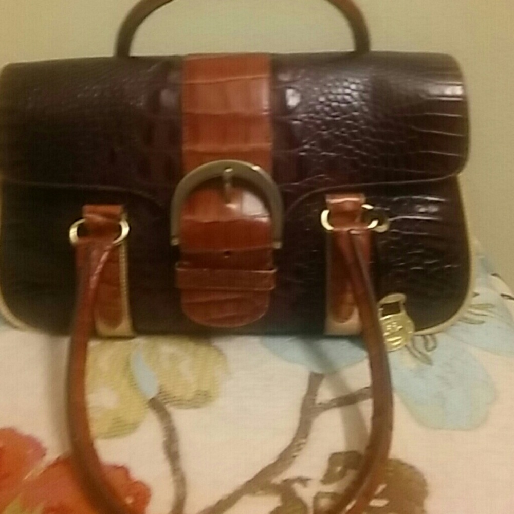 Brahmin pecan satchel
